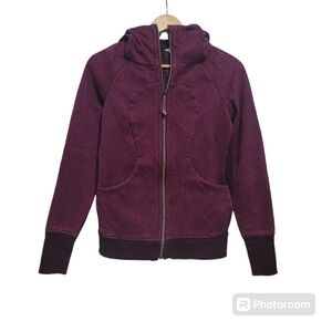Lululemon Scuba Hoodie Raspberry Cotton Blend Size 6